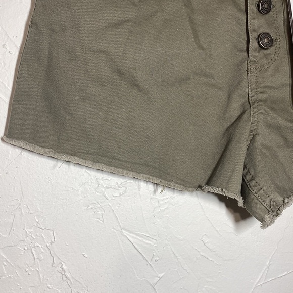 ✅ Rewash NY LA Super High Rise Casey Short  Sz 9 Olive Green - Picture 4 of 7